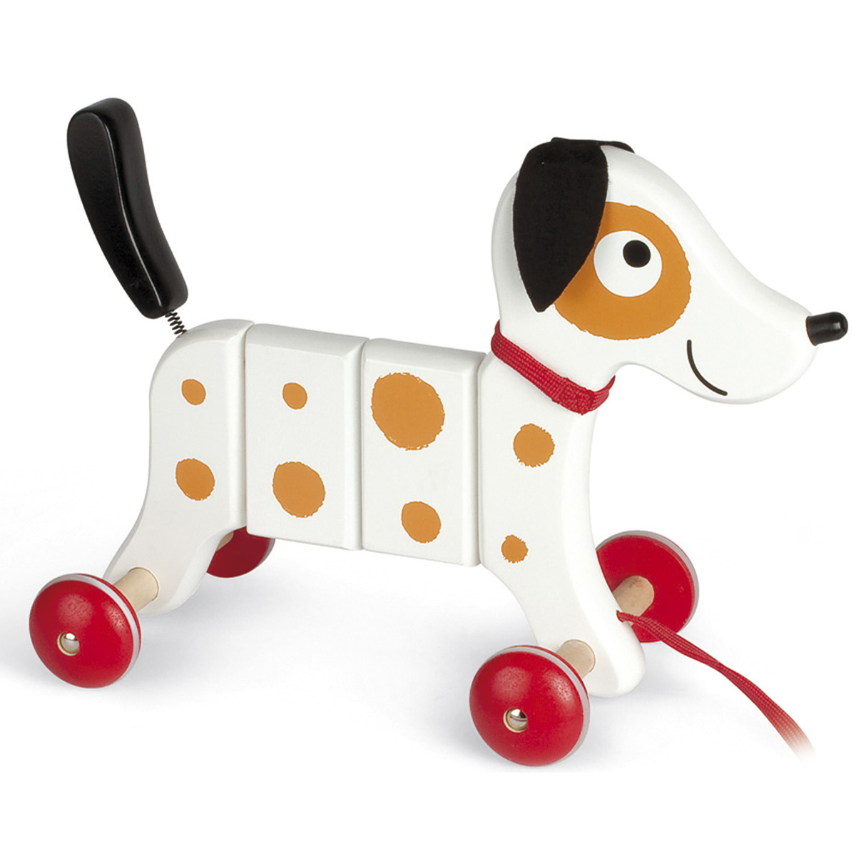 Crazy Rocky Dog PullAlong Janod Traditional Wooden Toys