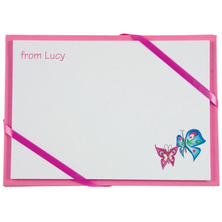 Picture of Named Cards - Butterfly (Pink)