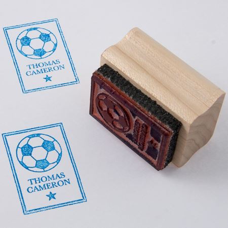 Picture of Named Rubber Stamp - Football