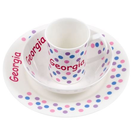 personalised baby dinner set