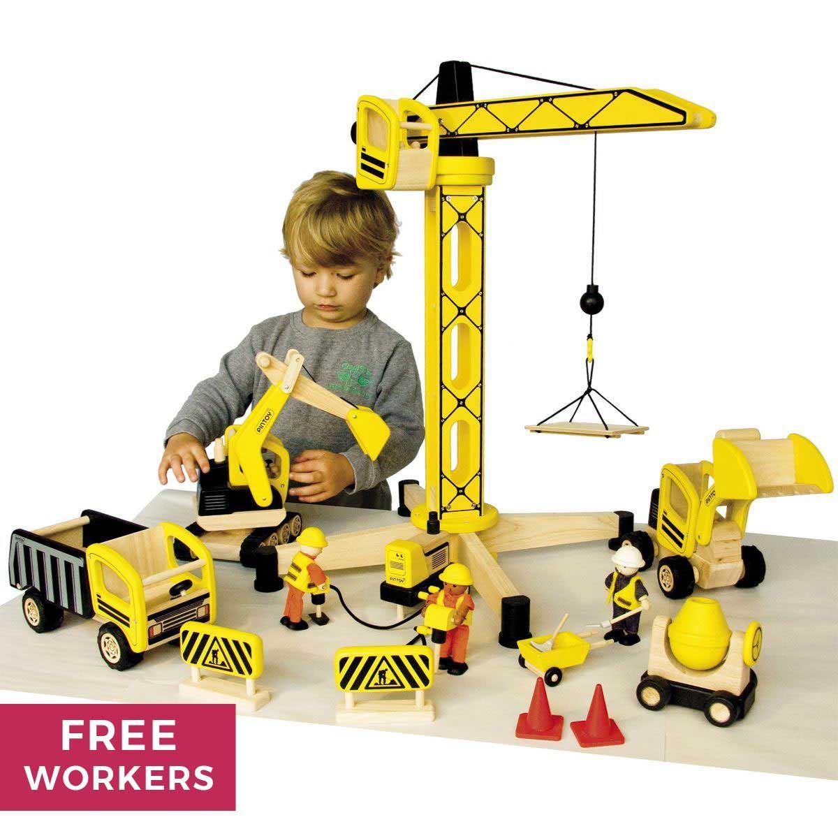 construction worker toy set