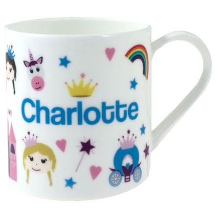 Picture of Personalised China Mug - Princess & Castle