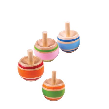 Picture of Pair of Wooden Spinning Tops
