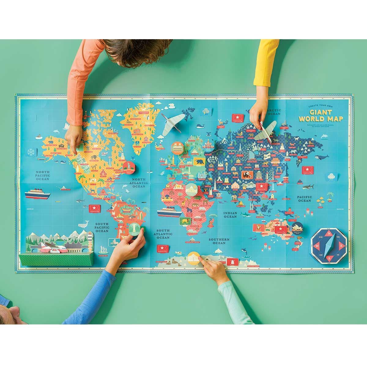 Create Your Own Giant World Map | History & Geography