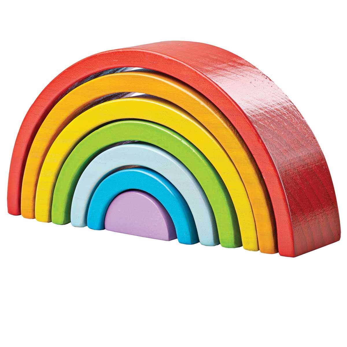 Wooden Stacking Rainbow | Bigjigs (BJ499) | Cubes & Blocks