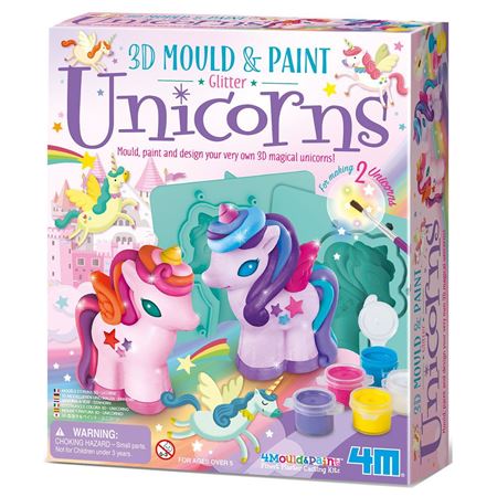 Picture of Mould & Paint 3D Glitter Unicorns