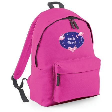 Picture of Flamingos Personalised Backpack