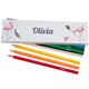 Picture of Box of 12 Named Colouring Pencils - Flamingos