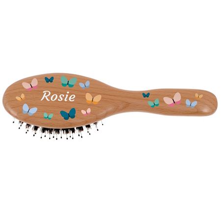 Picture of Personalised Kent Hairbrush - Butterflies