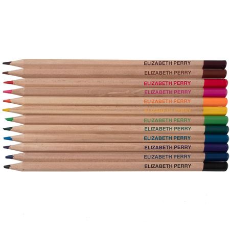 Picture of Personalised Natural Wood Colouring Pencils