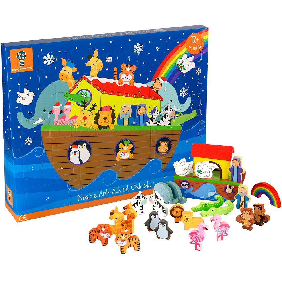 Noah's Ark Advent Calendar Orange Tree Christmas Toys