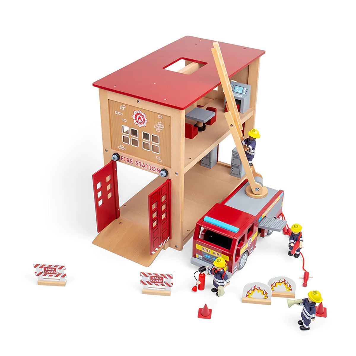 Fire Station & Engine Bundle - NEW | Bigjigs (60478)